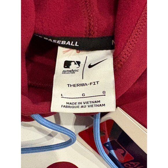 Nike Men's Philadelphia Phillies Maroon Therma Authentic Collection Hoodie Large - Picture 7 of 9